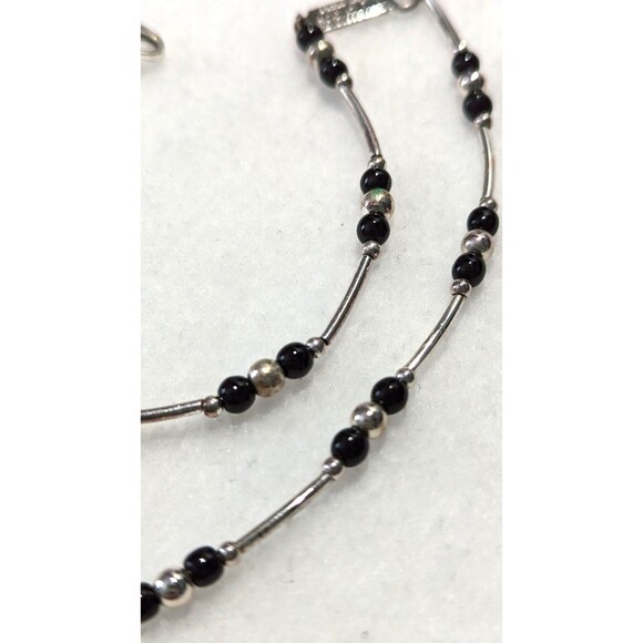Napier Necklace and Bracelet in Silver and Black - Picture 7 of 9
